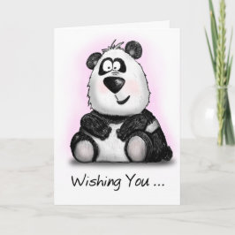 Beary Happy Birthday Cartoon Panda Card Karte