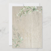 Beary Happy Woodland Forest Bear Boy Baby Dusche Einladung (Rückseite)