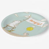 Beary Hungry Party Paper Plate Pappteller (Schrägansicht)
