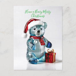 Beary Merry Christmas Feiertagspostkarte