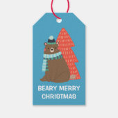 Beary Merry Christmas Geschenkanhänger (Vorderseite)