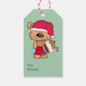 Beary Merry Christmas Geschenkanhänger (Rückseite)