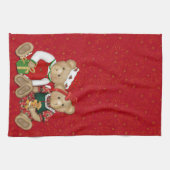 Beary Merry Christmas Handtuch (Horizontal)