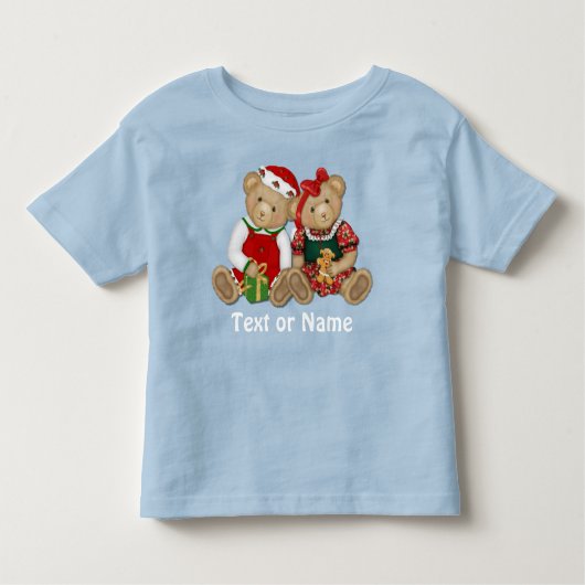 Beary Merry Christmas Pair Kleinkind T-shirt (Vorderseite)