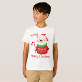 Beary Merry Christmas Polar Bear T-Shirt (Vorne ganz)