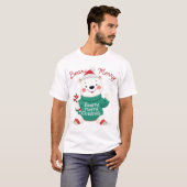 Beary Merry Christmas Polar Bear T-Shirt (Vorne ganz)