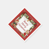 Beary Merry Christmas Serviette (Ecke)