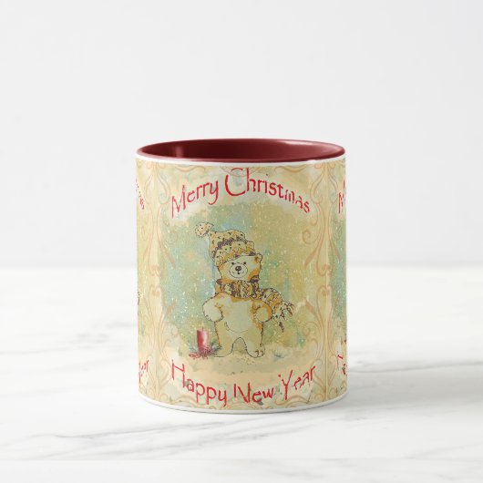 Beary Merry Christmas Tasse (Zentrum)
