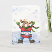 Beary Merry Colorado Karte (Vorderseite)