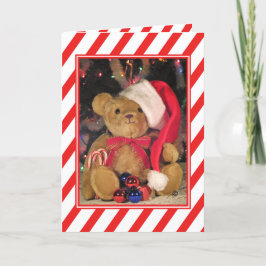 Beary Merry Teddy Bear Weihnachtskarte Feiertagskarte