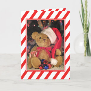 Beary Merry Teddy Bear Weihnachtskarte Feiertagskarte