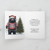 Beary Merry Weihnachtskarte Feiertagskarte (Innenseite)