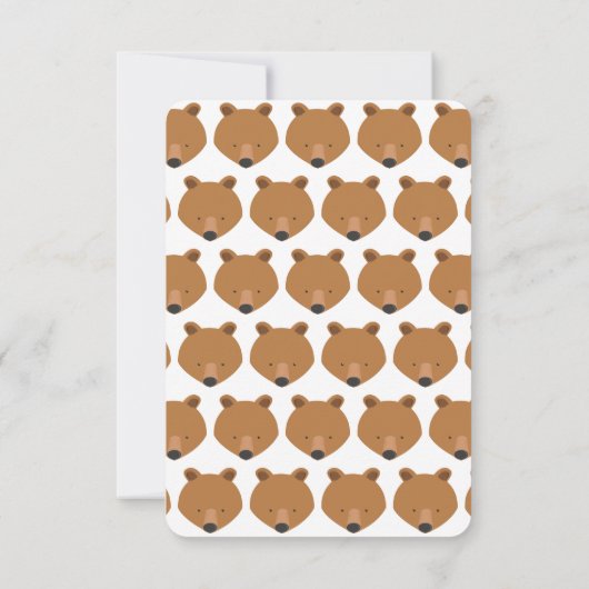 Beary Much Bear Classroom Valentine Card (Rückseite)