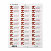 Beary Much Valentine's Day Address Labels d1 (Vorne)