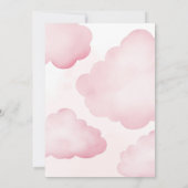 Beary niedlich Baby auf dem Weg rosa Teddy Bären B Einladung (Rückseite)