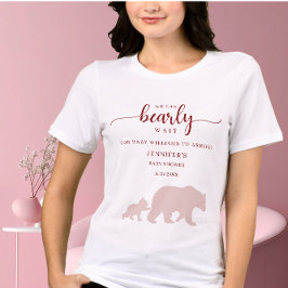 Beary Niedlich Baby Dusche Shirt Woodland Bear