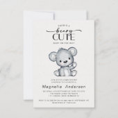 Beary Niedlich Bear Baby Dusche Einladung (Vorderseite)
