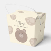 Beary Niedlich Brown Teddy Bear Cub Boy Babydusche Geschenkschachtel (Rückseite)