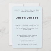 Beary Niedlich Es ist ein Baby-Duschbär Einladung (Rückseite)