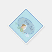 Beary Niedlich Es ist eine Boy-Ankündigung Serviette (Ecke)