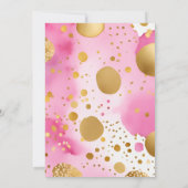 Beary niedlich Girl Teddy Bär Baby Dusche Vorlage (Rückseite)