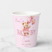 Beary niedlich Girl Teddy Bär Baby Duschgeschirr Pappbecher (Rückseite)