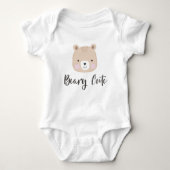 Beary Niedlich Tan Baby Strampler (Vorderseite)