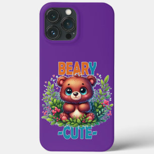 Beary Niedlich. Teddy Bären Cartoon lächelt. Funny Case-Mate iPhone Hülle