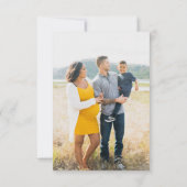 Beary Niedlich Woodland Babydusche Dankeskarte (Rückseite)