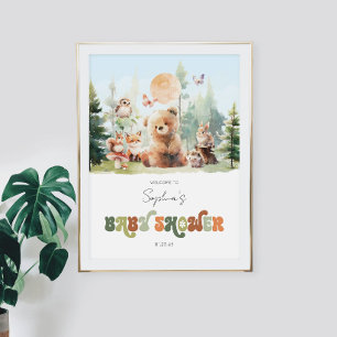 Beary Niedlich Woodland Babydusche Fotodruck