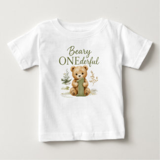 Beary ONEderful 1. Geburtstags-T-Shirt Baby T-shirt