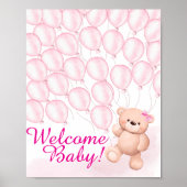 Beary Pink Baby Shooter Poster (Vorne)