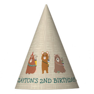 Beary Spaß-Bärn-Geburtstag Partyhütchen