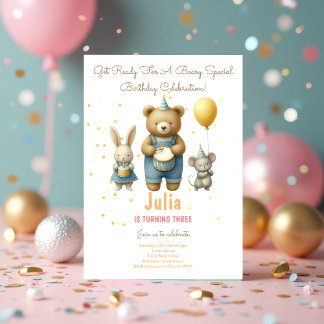 Beary Special Birthday Bash Einladung