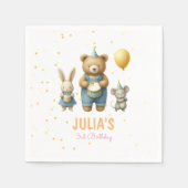 Beary Special Birthday Bash Serviette (Vorderseite)