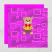 Beary Special Invitation Einladung (Vorne/Hinten)