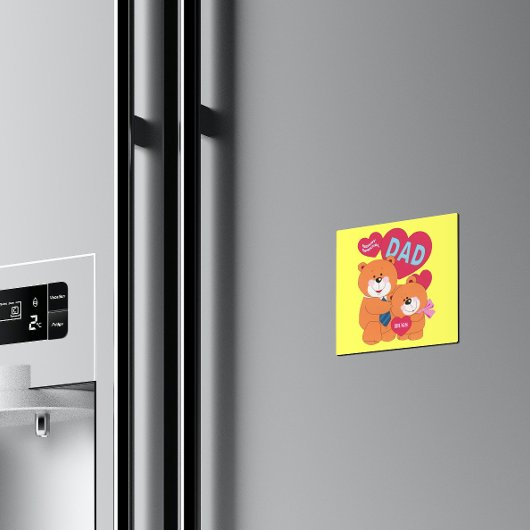 Beary Special Vater Magnet