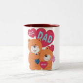 Beary Special Vater Zweifarbige Tasse (Mittel)