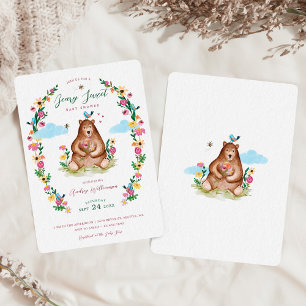 Beary Sweet Baby Dusche Einladung