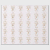 Beary Sweet Hot Air Balloon 1st Birthday Geschenkpapier (Flach)