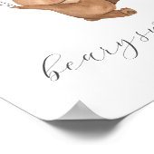 Beary Sweet Leckereien Poster - Bär 3 Braune Ballo (Ecke)