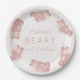 Beary Sweet Pink Gummy Bären Girl Geburtstag Pappteller
