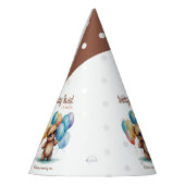 Beary Sweet Teddy Bär mit Brille und Ballon Partyhütchen (Links)