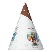 Beary Sweet Teddy Bär mit Brille und Ballon Partyhütchen (Rechts)