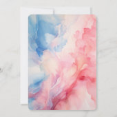 Beary Thrilled Bären Balloons Gender Reveal Einladung (Rückseite)