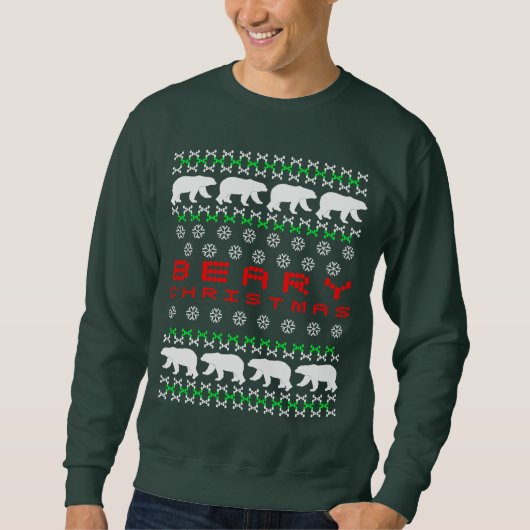 Beary Weihnachten Sweatshirt (Vorderseite)