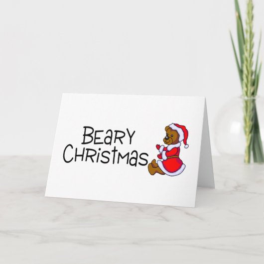 Beary Weihnachten (Teddybär) (Vorderseite)