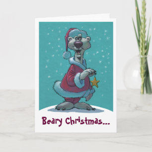Beary Weihnachtskarte Feiertagskarte