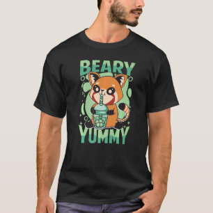 Beary Yummy Niedlich Red Panda Milk Tee 1