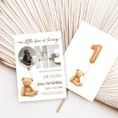 Bearys erster Geburtstagsfoto Einladung